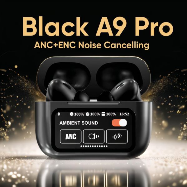 AirPods A9 Pro – Touch Screen Digital Display TWS Earbuds