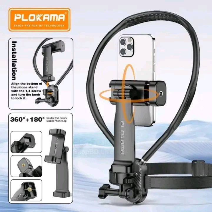 Plokama CX-60 Flexible Phone Camera Neck Bracket for POV Video